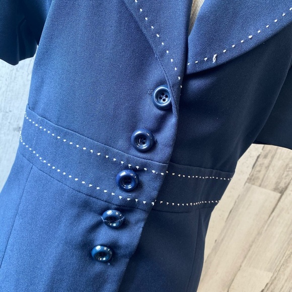 Navy dress by “Sweet suit” size 12 - Picture 3 of 7